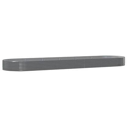 Letto Giardino Acciaio Verniciato a Polvere 523x140x36cm Grigio