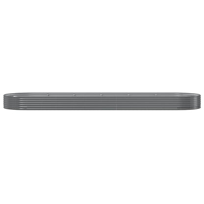 Letto Giardino Acciaio Verniciato a Polvere 523x140x36cm Grigio