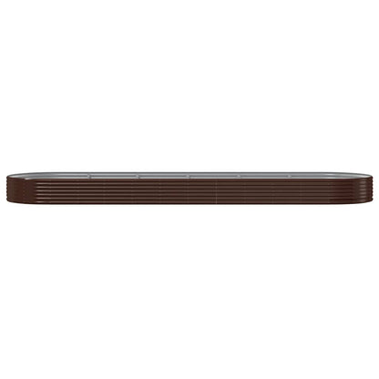 Letto Giardino Acciaio Zincato 523x140x36 cm Marrone