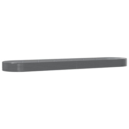 Letto Giardino Acciaio Zincato 600x140x36cm Grigio