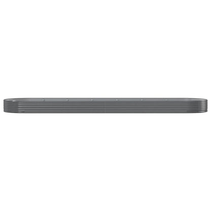 Letto Giardino Acciaio Zincato 600x140x36cm Grigio