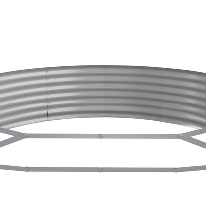 Letto Giardino Acciaio Zincato 600x140x36cm Grigio
