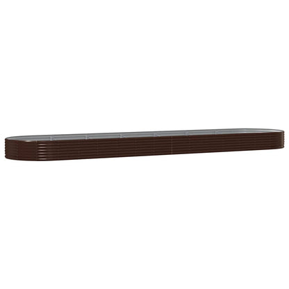 Letto Giardino Acciaio Zincato 600x140x36 cm Marrone