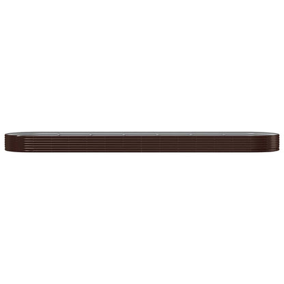 Letto Giardino Acciaio Zincato 600x140x36 cm Marrone