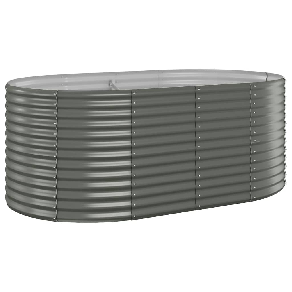 Letto Giardino Acciaio Verniciato a Polvere 175x100x68cm Grigio