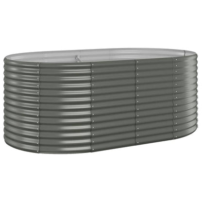 Letto Giardino Acciaio Verniciato a Polvere 175x100x68cm Grigio