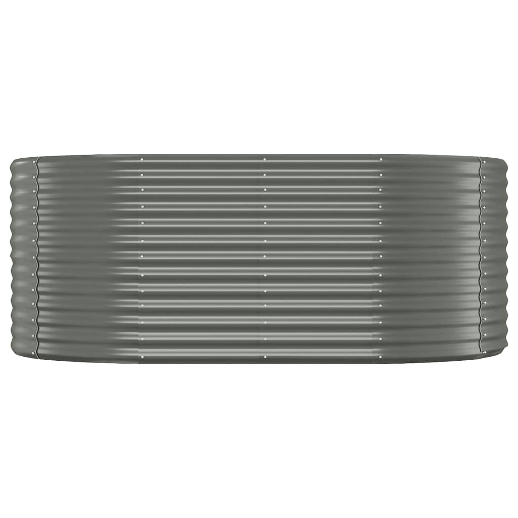 Letto Giardino Acciaio Verniciato a Polvere 175x100x68cm Grigio
