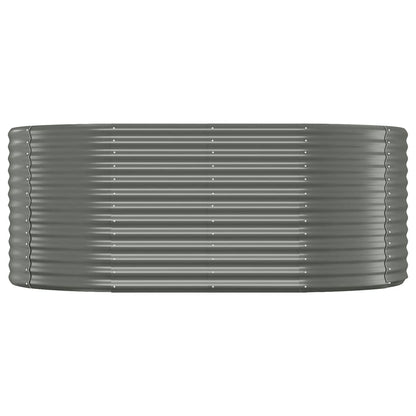 Letto Giardino Acciaio Verniciato a Polvere 175x100x68cm Grigio