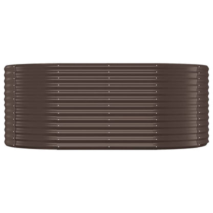 Letto Giardino Acciaio Verniciato Polvere 175x100x68 cm Marrone