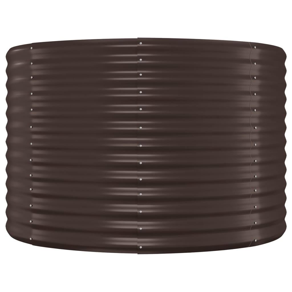 Letto Giardino Acciaio Verniciato Polvere 175x100x68 cm Marrone