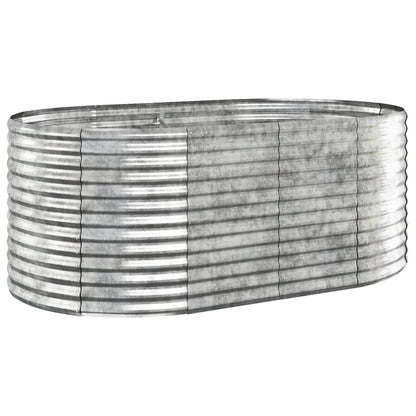 Letto Giardino Acciaio Verniciato Polvere 175x100x68cm Argento