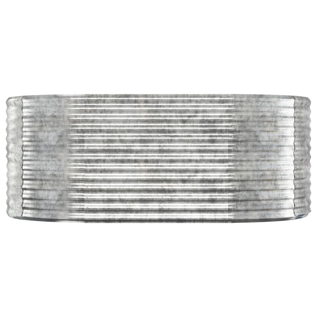 Letto Giardino Acciaio Verniciato Polvere 175x100x68cm Argento