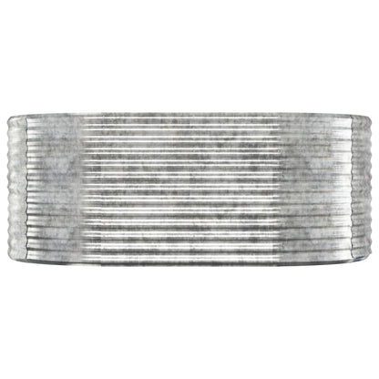Letto Giardino Acciaio Verniciato Polvere 175x100x68cm Argento