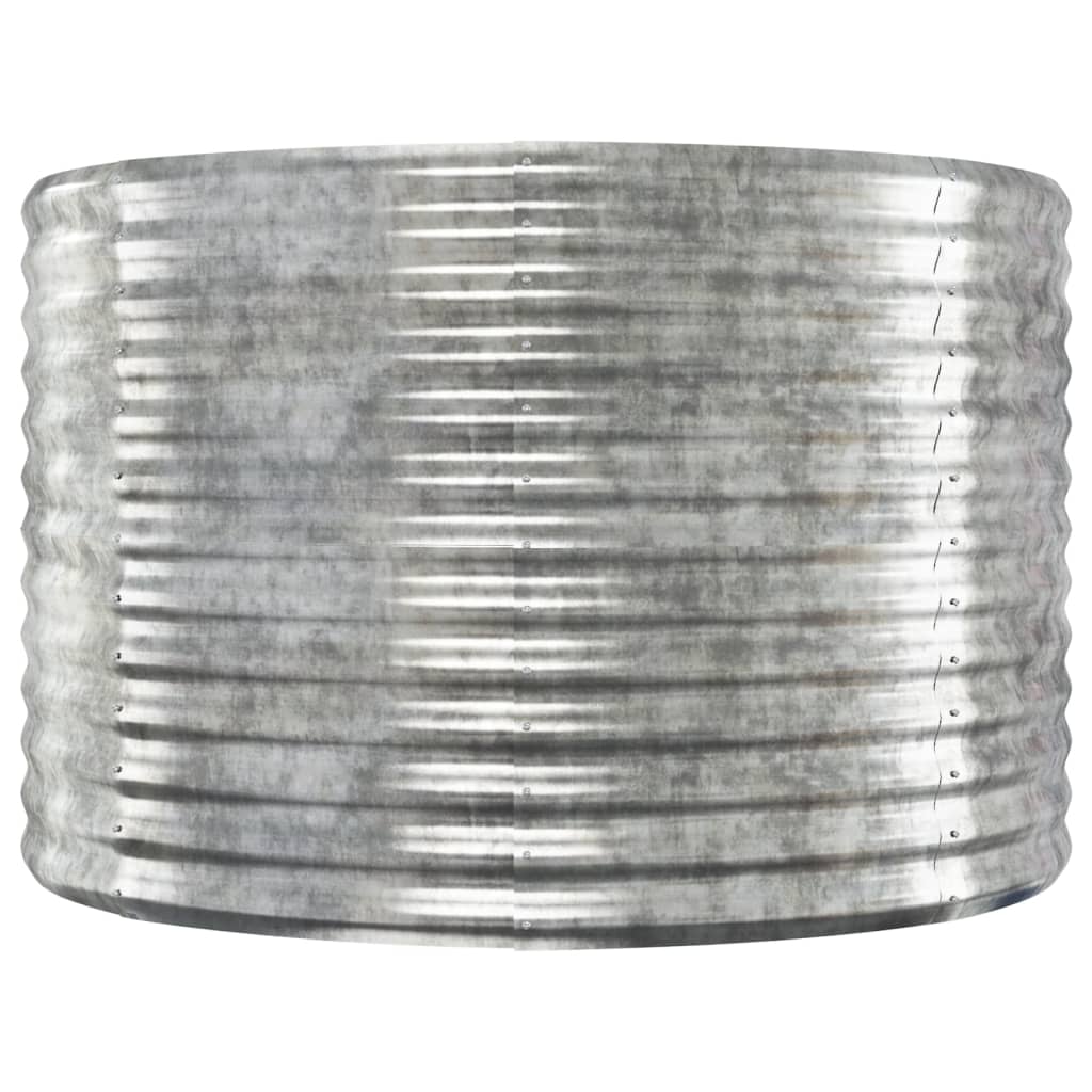 Letto Giardino Acciaio Verniciato Polvere 175x100x68cm Argento