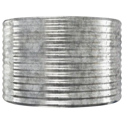 Letto Giardino Acciaio Verniciato Polvere 175x100x68cm Argento
