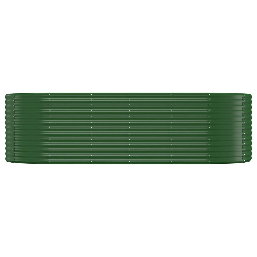 Letto Giardino Acciaio Verniciato a Polvere 249x100x68 cm Verde