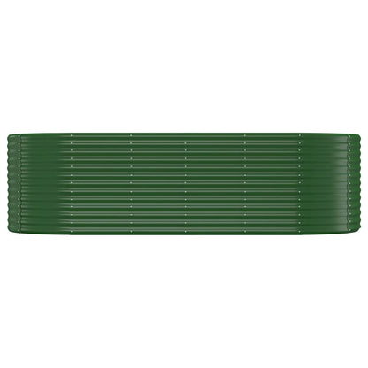Letto Giardino Acciaio Verniciato a Polvere 249x100x68 cm Verde