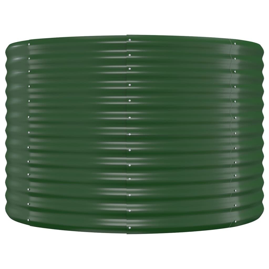 Letto Giardino Acciaio Verniciato a Polvere 322x100x68 cm Verde