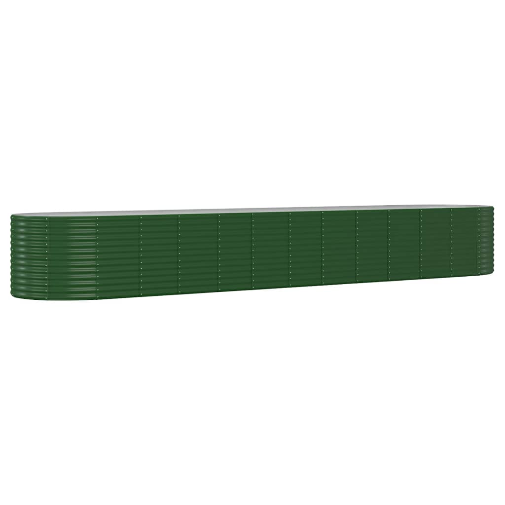 Letto Giardino Acciaio Verniciato a Polvere 507x100x68 cm Verde
