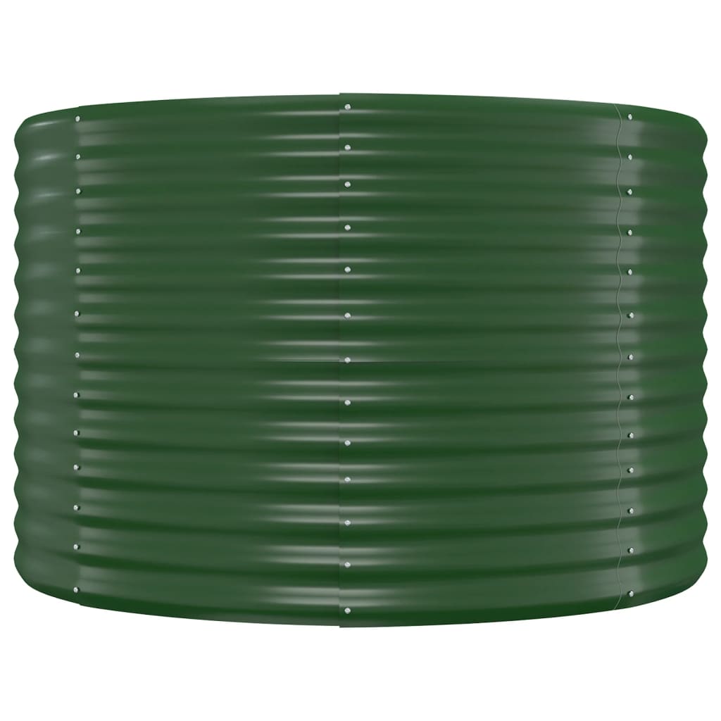 Letto Giardino Acciaio Verniciato a Polvere 507x100x68 cm Verde