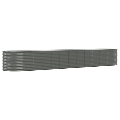 Letto Giardino Acciaio Verniciato a Polvere 507x100x68cm Grigio