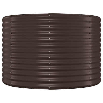 Letto Giardino Acciaio Verniciato Polvere 507x100x68 cm Marrone