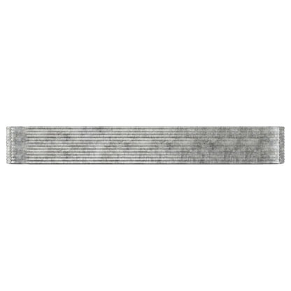 Letto Giardino Acciaio Verniciato Polvere 507x100x68cm Argento