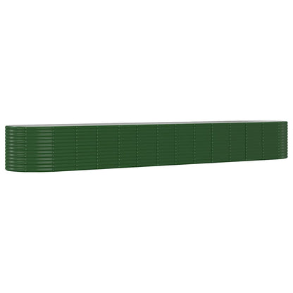 Letto Giardino Acciaio Verniciato Polvere 554x100x68cm Verde