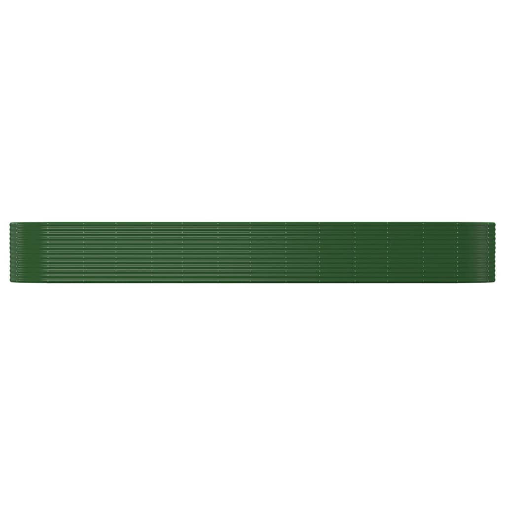 Letto Giardino Acciaio Verniciato Polvere 554x100x68cm Verde
