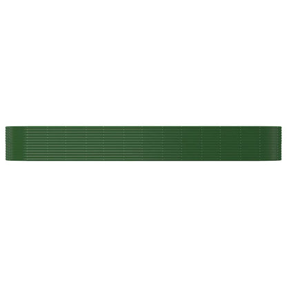 Letto Giardino Acciaio Verniciato Polvere 554x100x68cm Verde