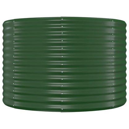 Letto Giardino Acciaio Verniciato Polvere 554x100x68cm Verde