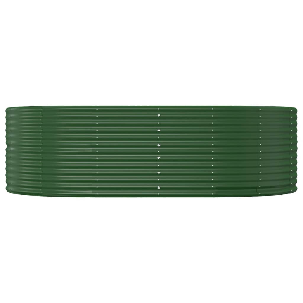 Letto Giardino Acciaio Verniciato Polvere 212x140x68 cm Verde