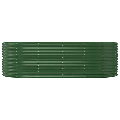 Letto Giardino Acciaio Verniciato Polvere 212x140x68 cm Verde