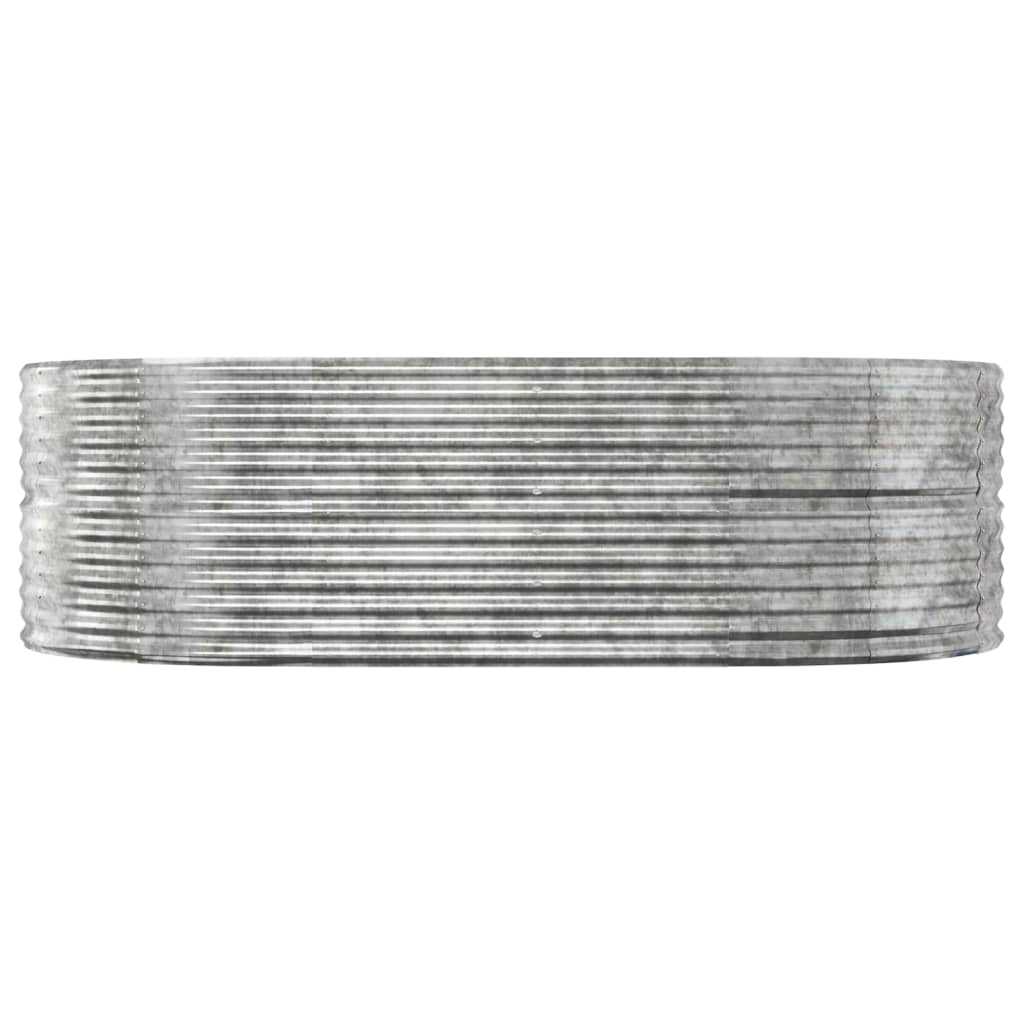 Letto Giardino Acciaio Zincato 212x140x68cm Argento