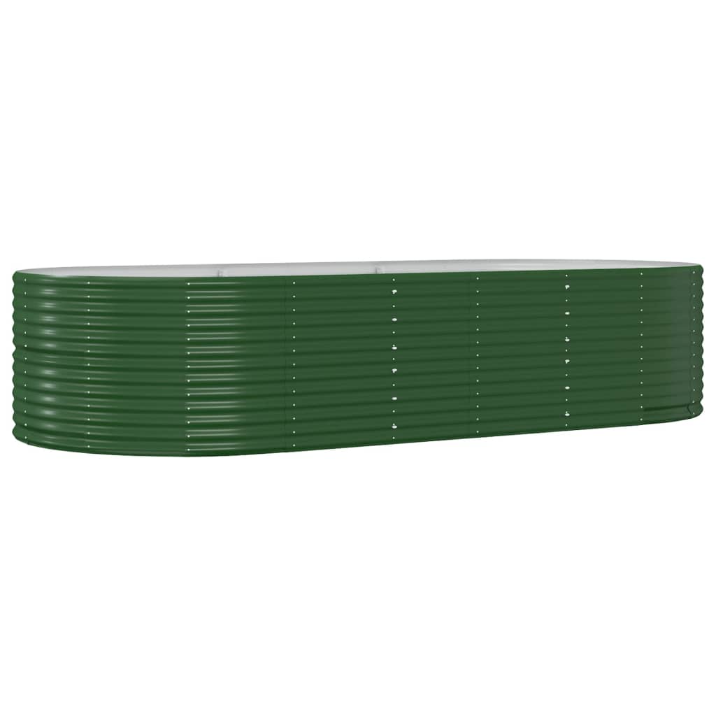 Letto Giardino Acciaio Zincato 291x140x68 cm Verde