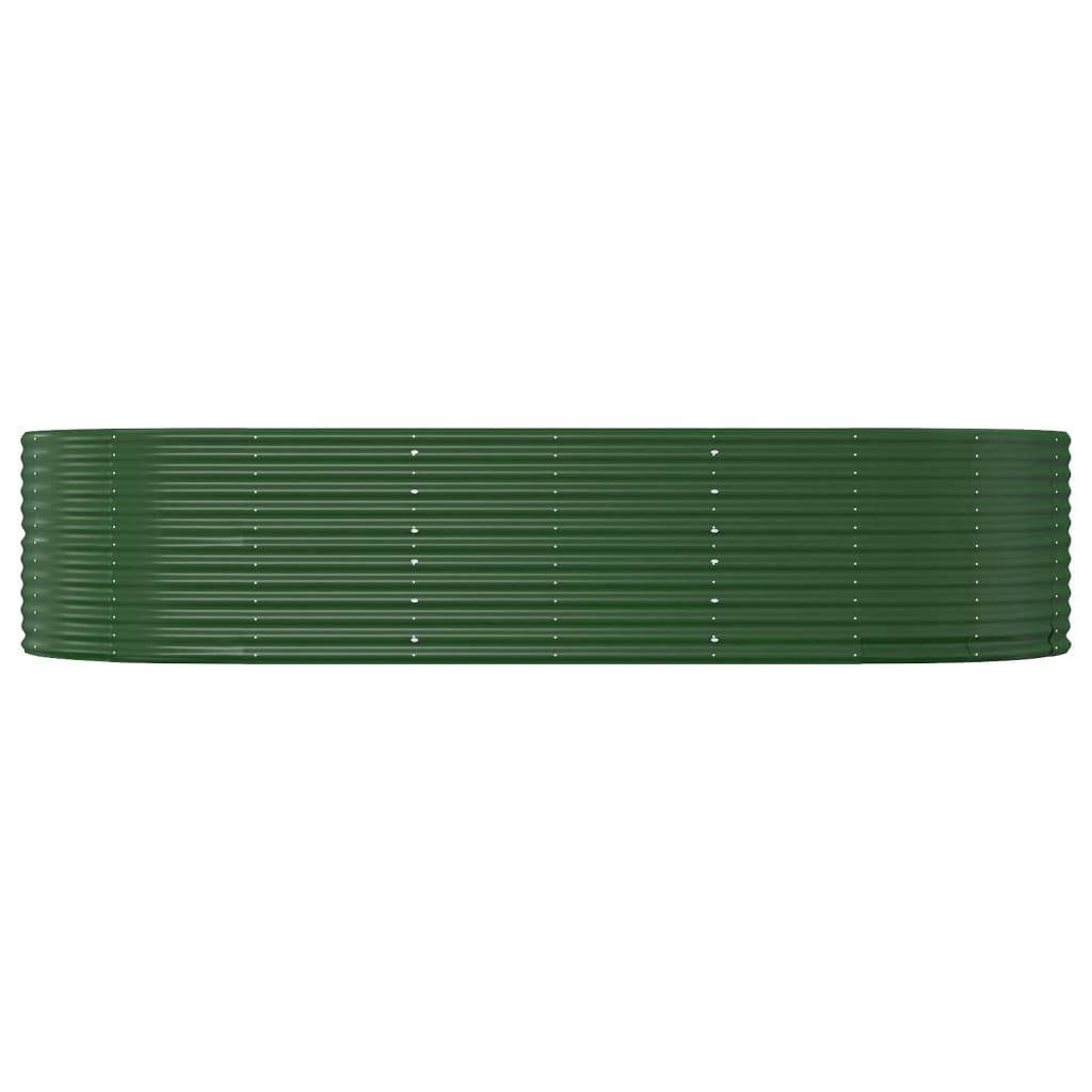 Letto Giardino Acciaio Zincato 291x140x68 cm Verde