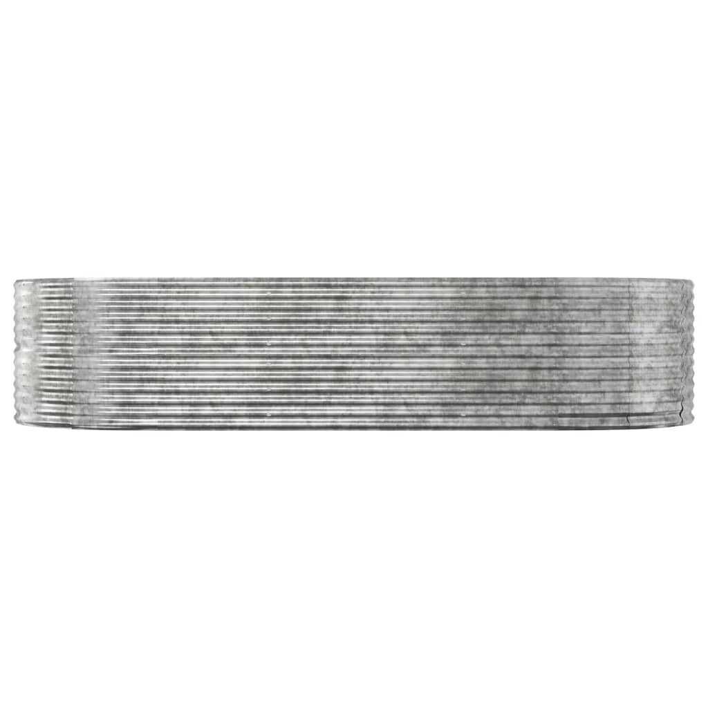 Letto Giardino Acciaio Zincato 291x140x68 cm Argento