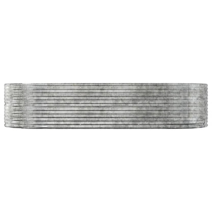 Letto Giardino Acciaio Zincato 291x140x68 cm Argento