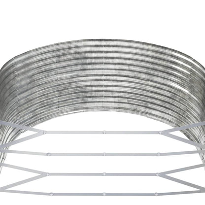 Letto Giardino Acciaio Zincato 291x140x68 cm Argento