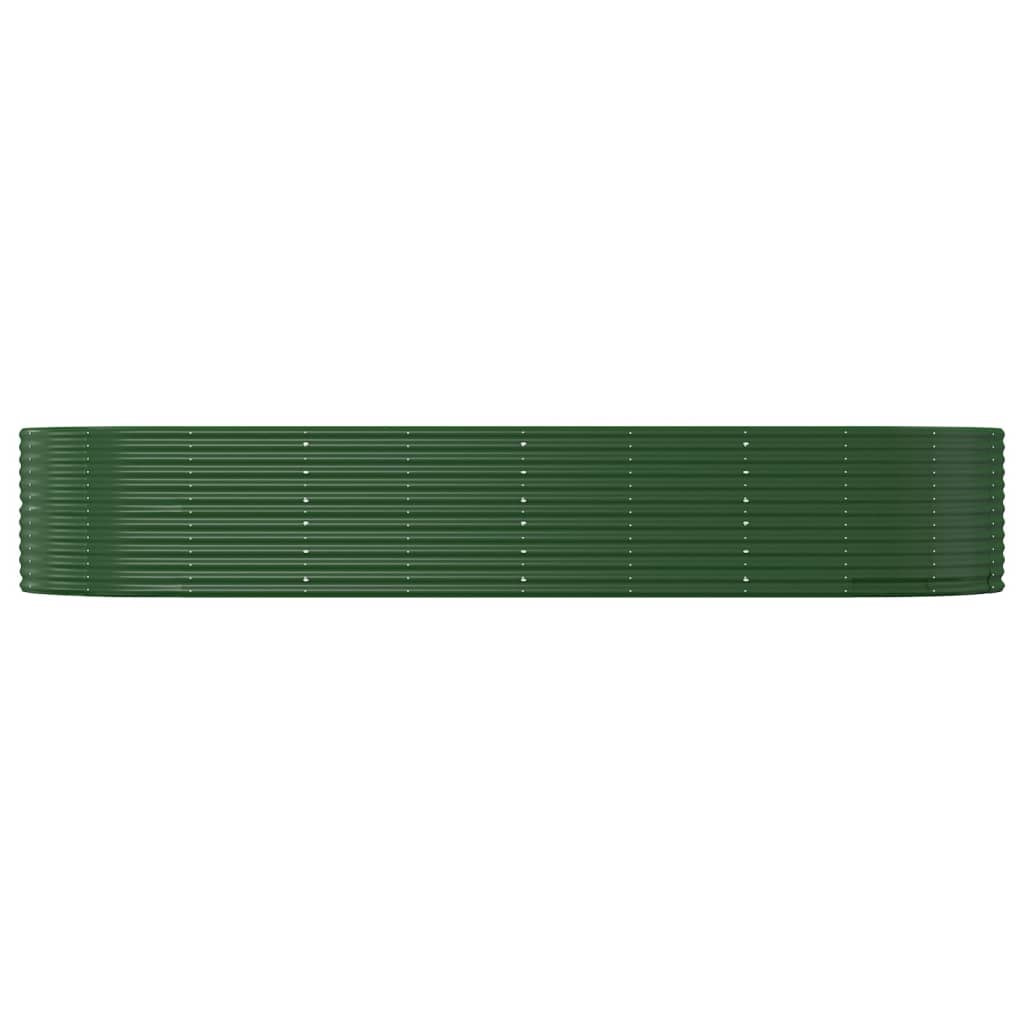 Letto Giardino Acciaio Zincato 367x140x68 cm Verde