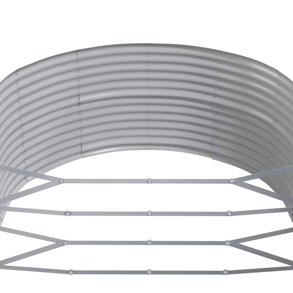 Letto Giardino Acciaio Zincato 367x140x68cm Antracite