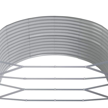 Letto Giardino Acciaio Zincato 367x140x68cm Antracite