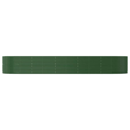 Letto Giardino Acciaio Verniciato Polvere 447x140x68 cm Verde