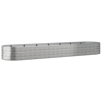 Letto Giardino Acciaio Vernice a Polvere 584x140x68cm Argento