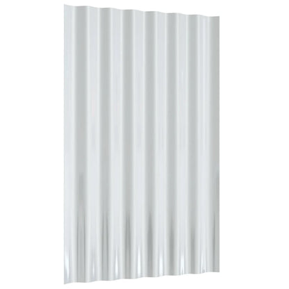 Pannelli Tetto 12pz Acciaio Zincato Grigio 60x36cm