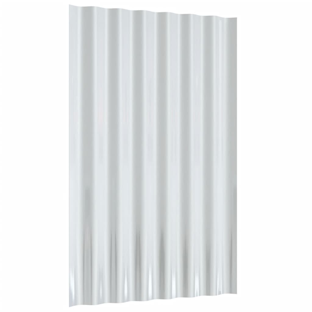 Pannelli Tetto 36 pz Acciaio Zincato Marrone 60x36cm