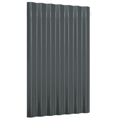 Pannelli Tetto 36pz Acciaio Verniciato Polvere 60x36 Antracite