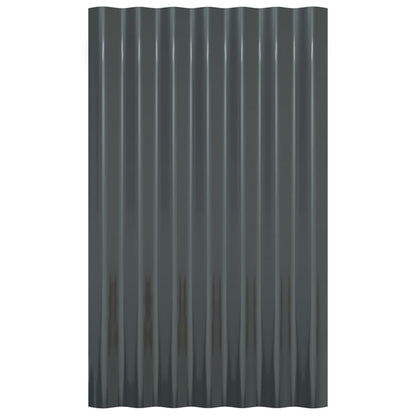 Pannelli Tetto 36pz Acciaio Verniciato Polvere 60x36 Antracite