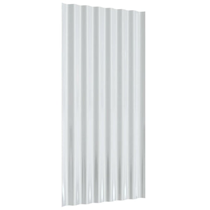 Pannelli Tetto 36 pz Acciaio Zincato Marrone 80x36cm