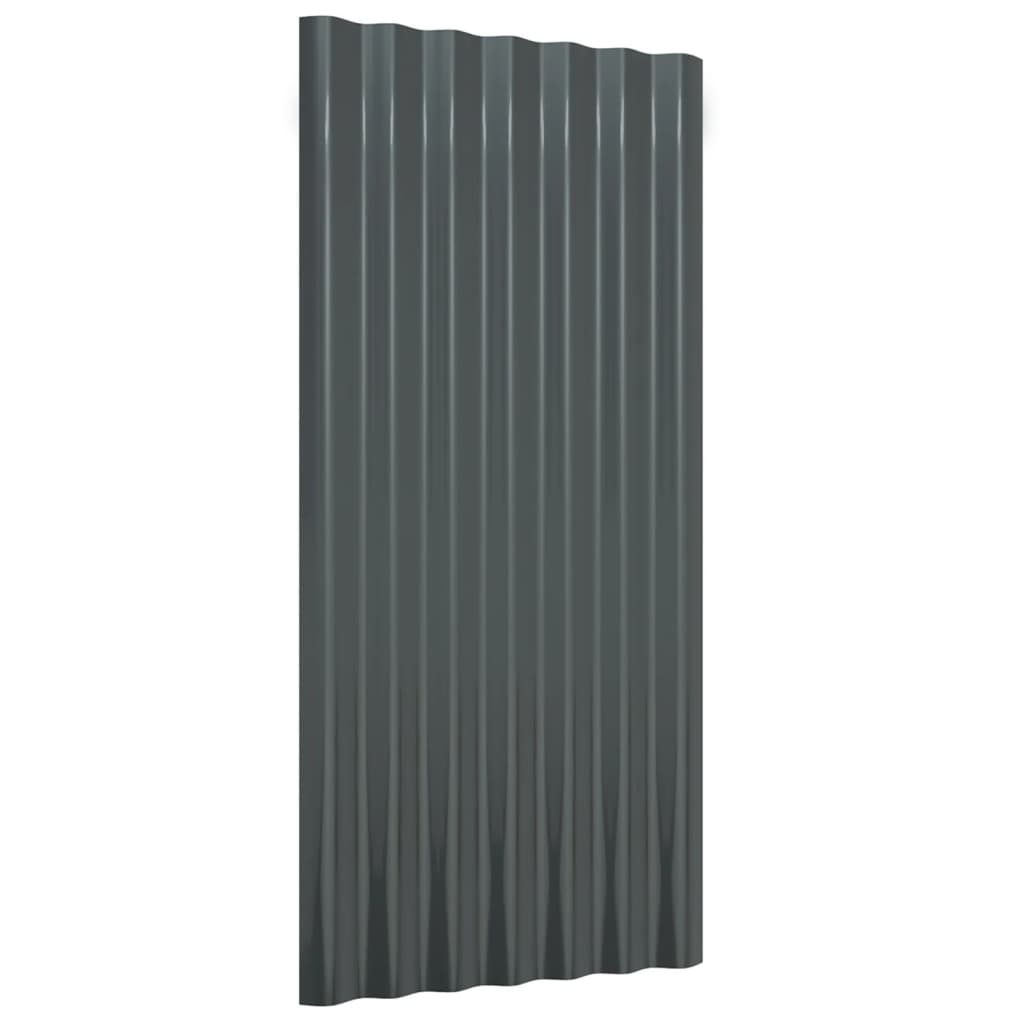 Pannelli Tetto 36pz Acciaio Verniciato Polvere 80x36 Antracite